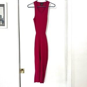 House of Harlow Raspberry Knit Bodycon Dress Size‎ MEDIUM Open Lower Back